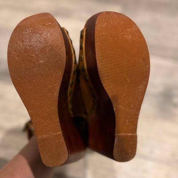 Jeffrey Campbell Snick Leather Studded Vintage Platforms Size 7 - Picture 10 of 10